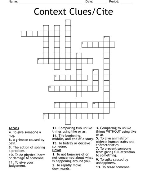 cite crossword